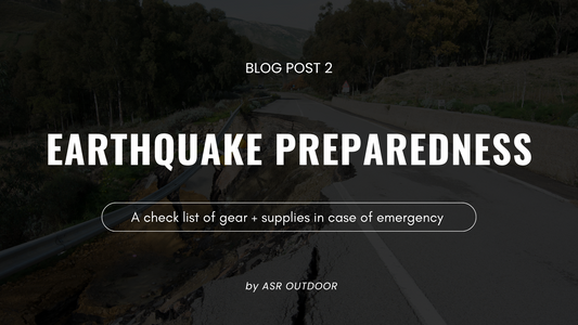 A check list of gear - supplies in case of emergency.