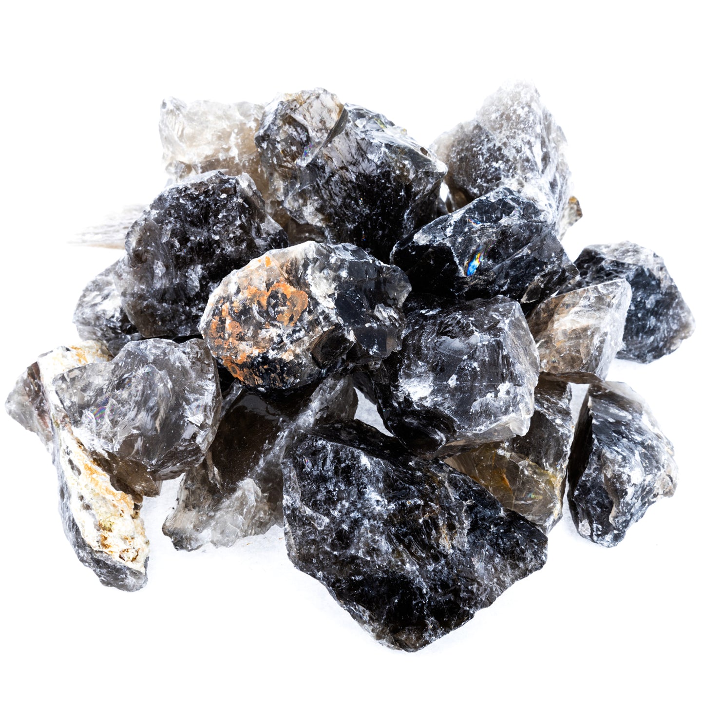 natural small chunks of smoky quartz for jewelry or decoration