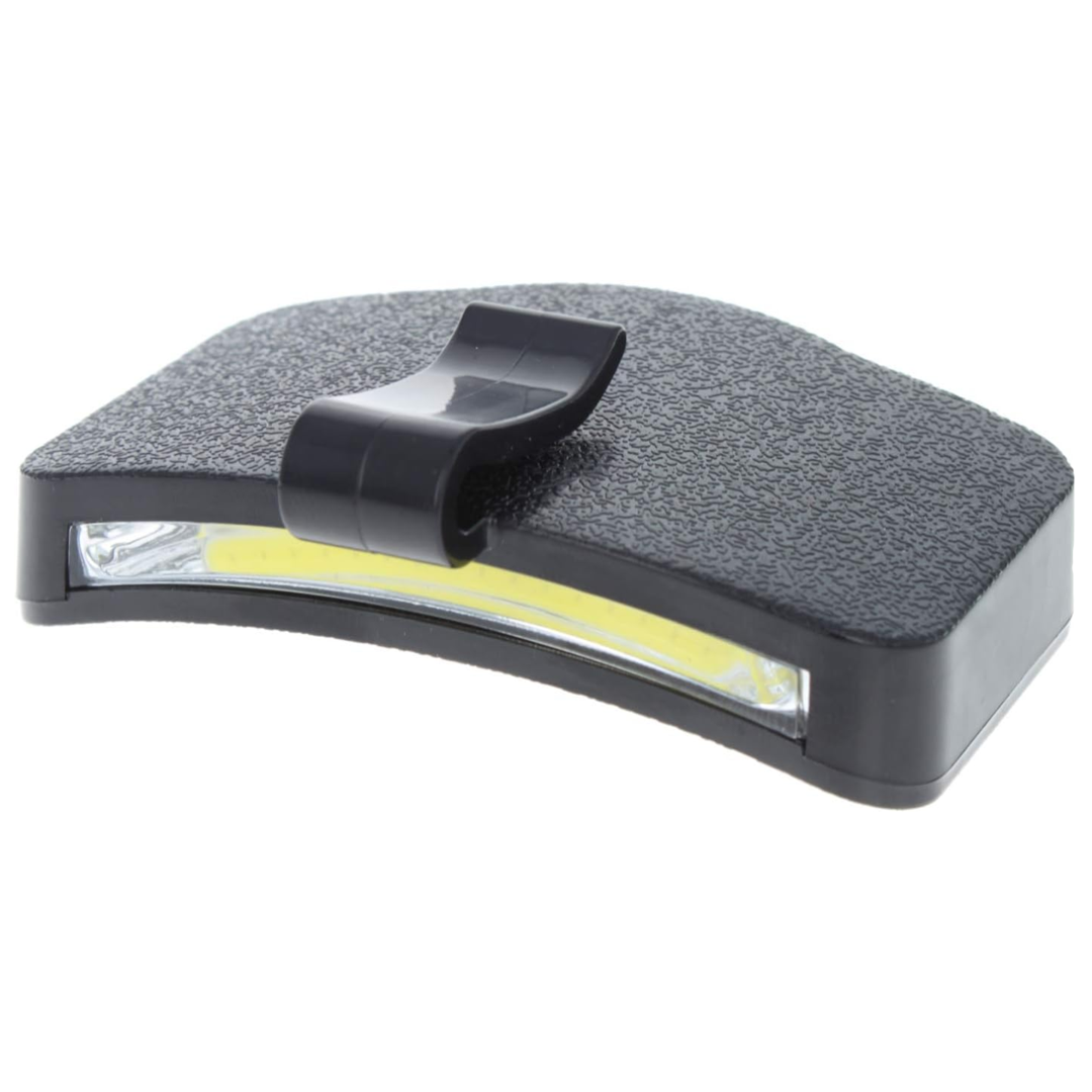 clip on hat clip on bill headlight for hands free lighting fishing hiking camping compatable