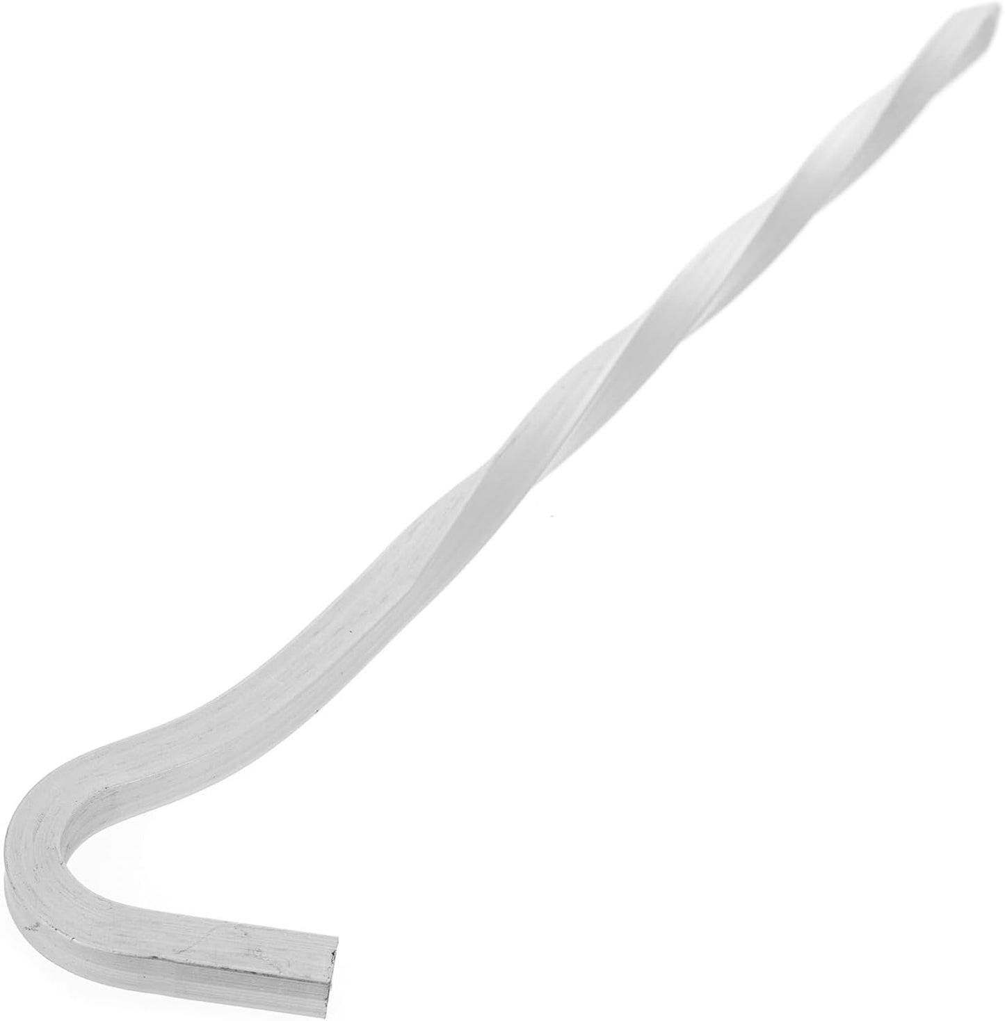 4pk Aluminum Screw in Tent Stakes, 9 Inch
