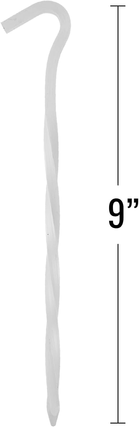 4pk Aluminum Screw in Tent Stakes, 9 Inch