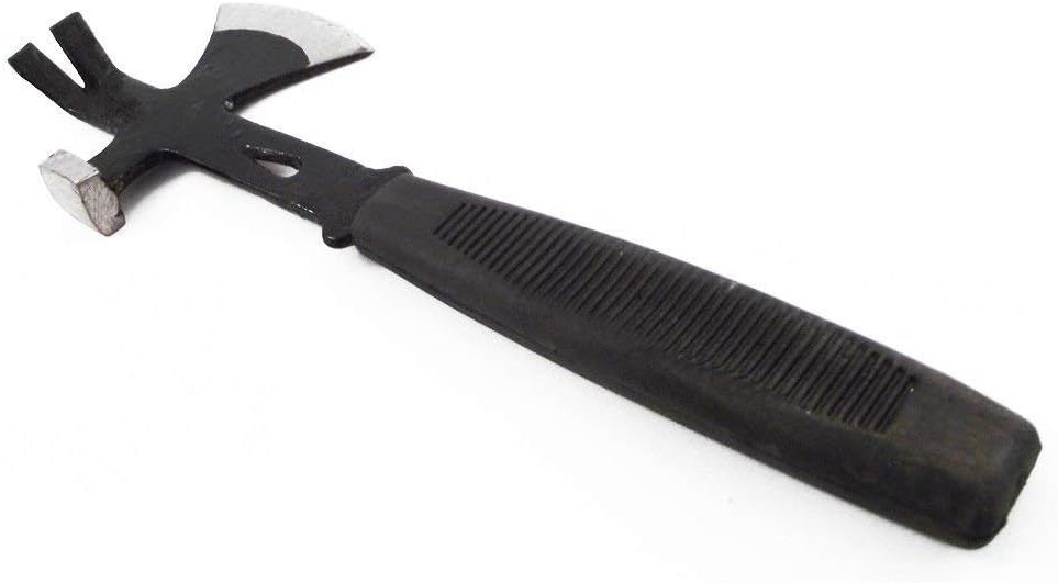 Survival hatchet one handed axe with pry bar