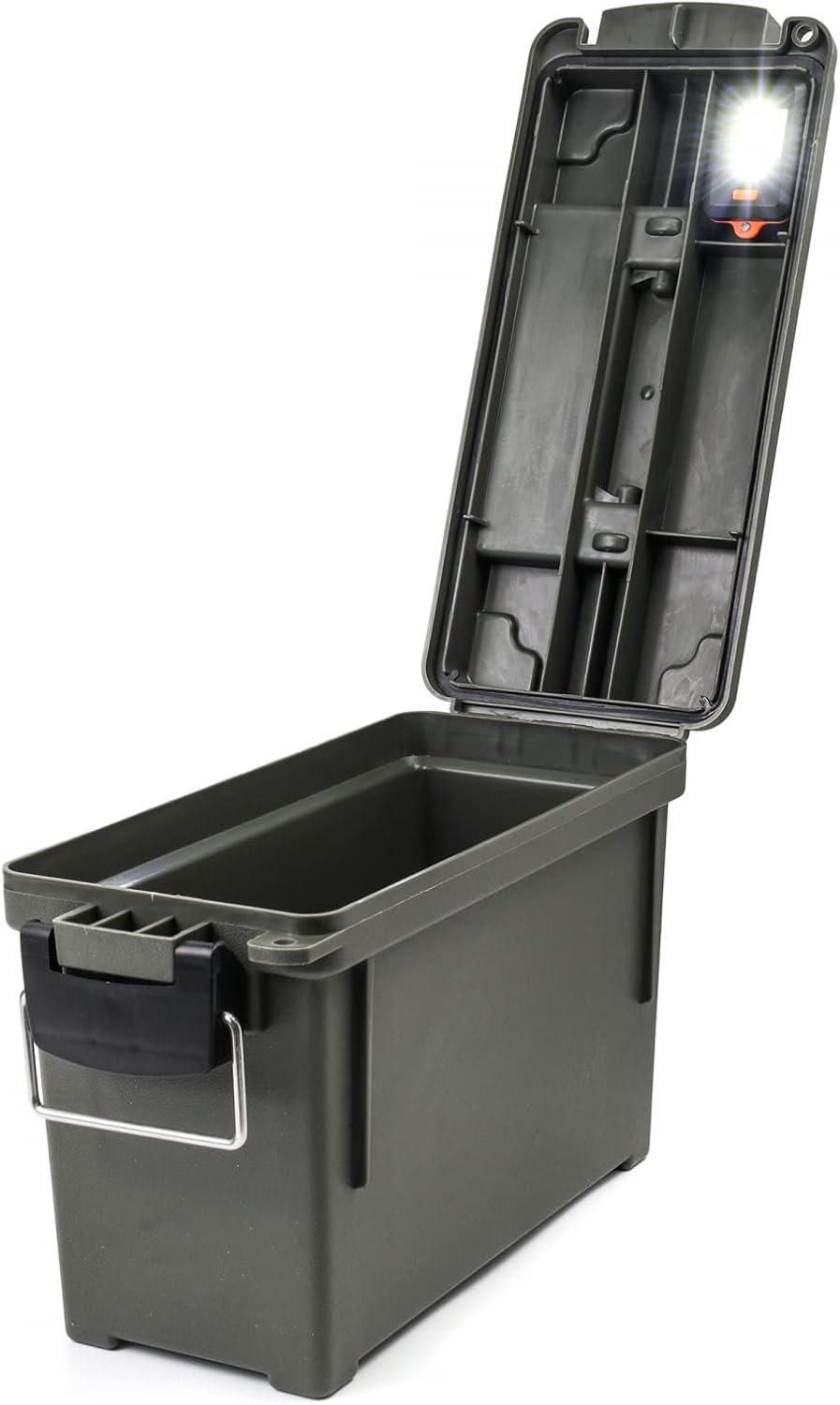 Ammo Storage Box with Lights Interior Lights for ease of use