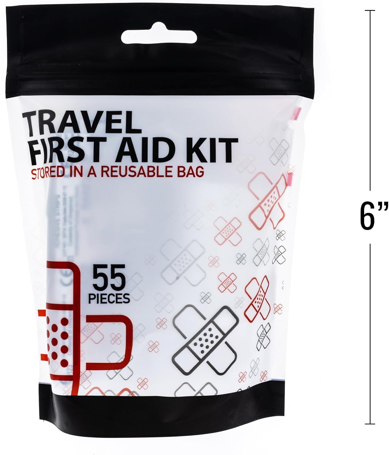 58 piece travel first aid kit for emergency injuries