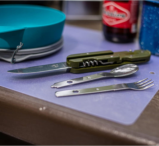 8 in 1 Camping Kitchen Multi-Tool with Carrying Case and Bottle Opener