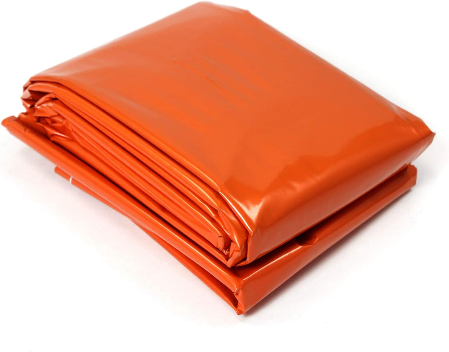 emergency thermal blanket made of mylar which reflects heat keeping you warm