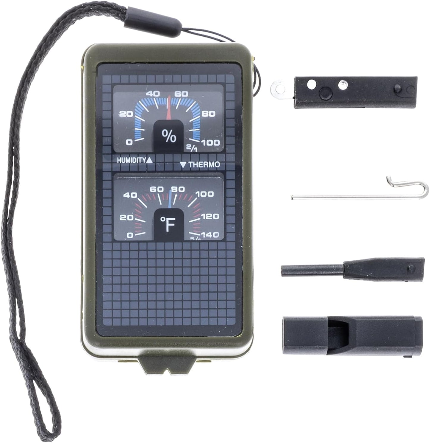 17 in 1 Compact Survival Kit Camping Hiking Gear Emergency Supplies, Green