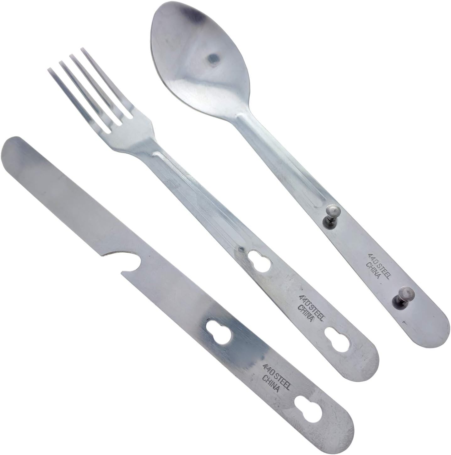 9 piece camping utencil multitool for camping dinners