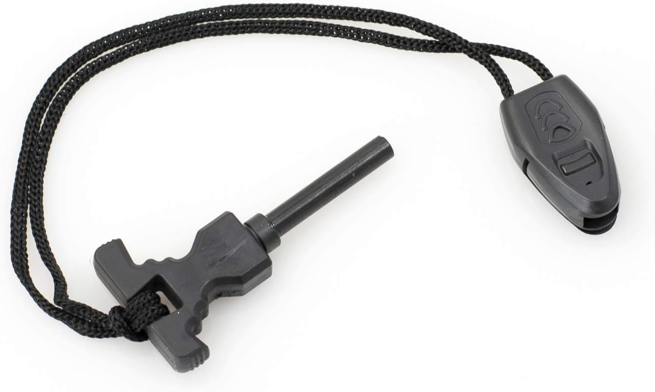 10 in 1 camping survival multitool that has a fire starter and knife