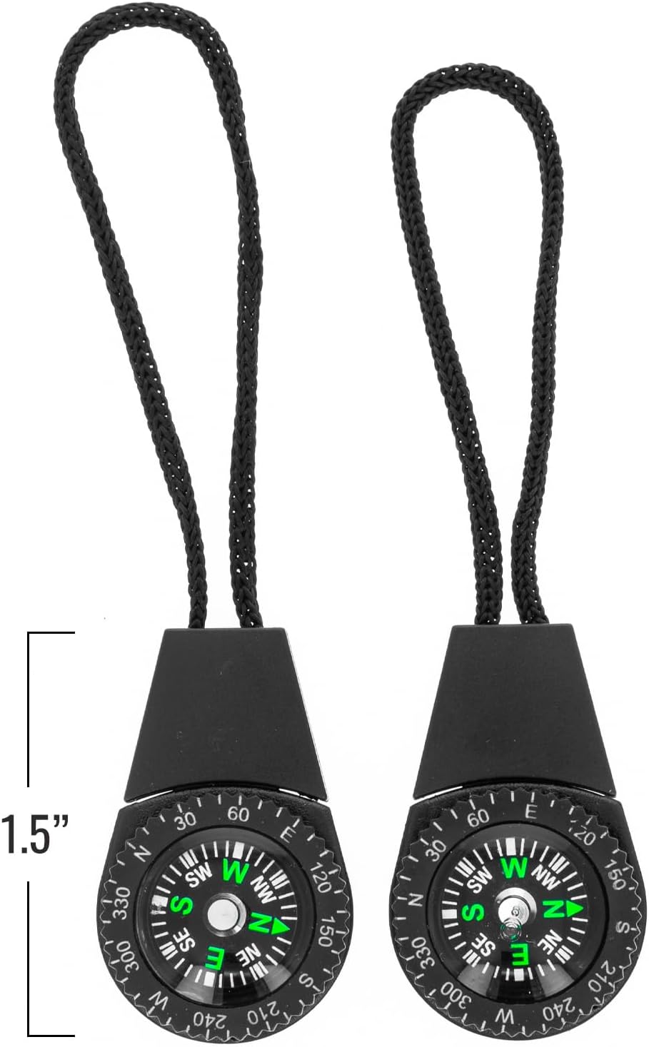 mini zipper compasses