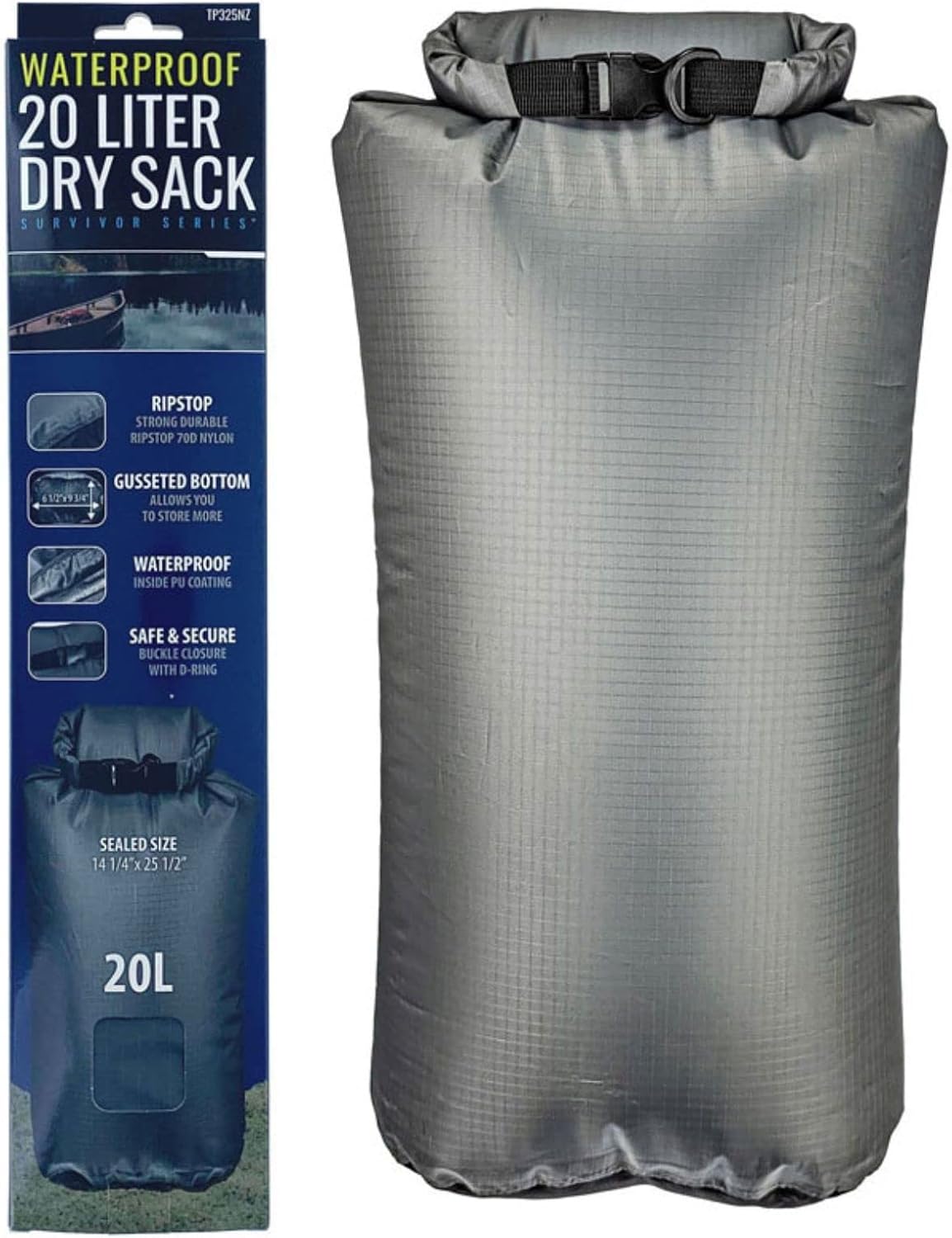 natural green waterproof nylon bag store items that need to be dry when traveling