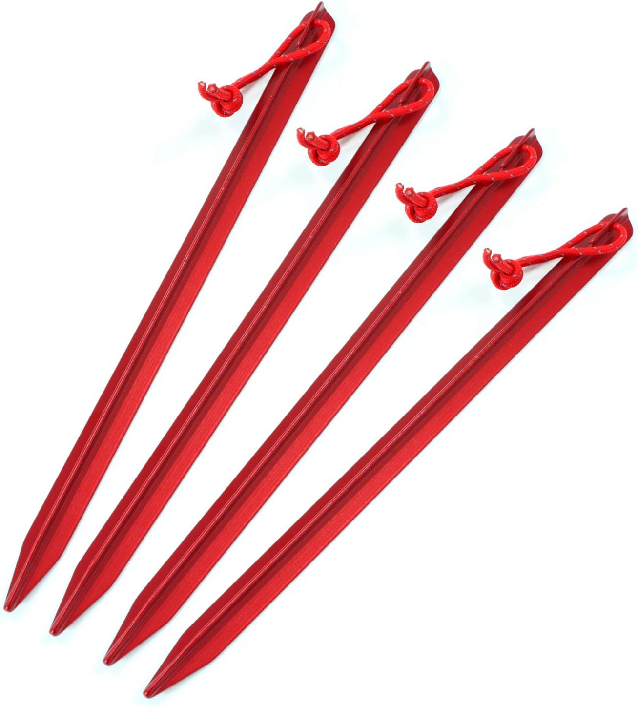 military grade alumninum camping stakes to drill down your tent or canopy