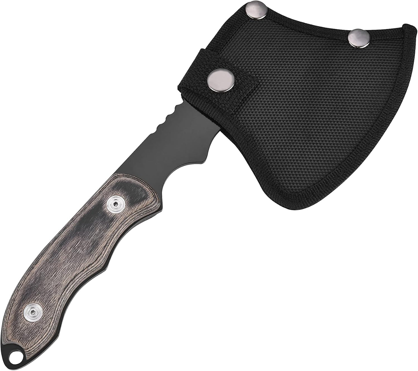 buckshot camping axe a one handed paracord axe
