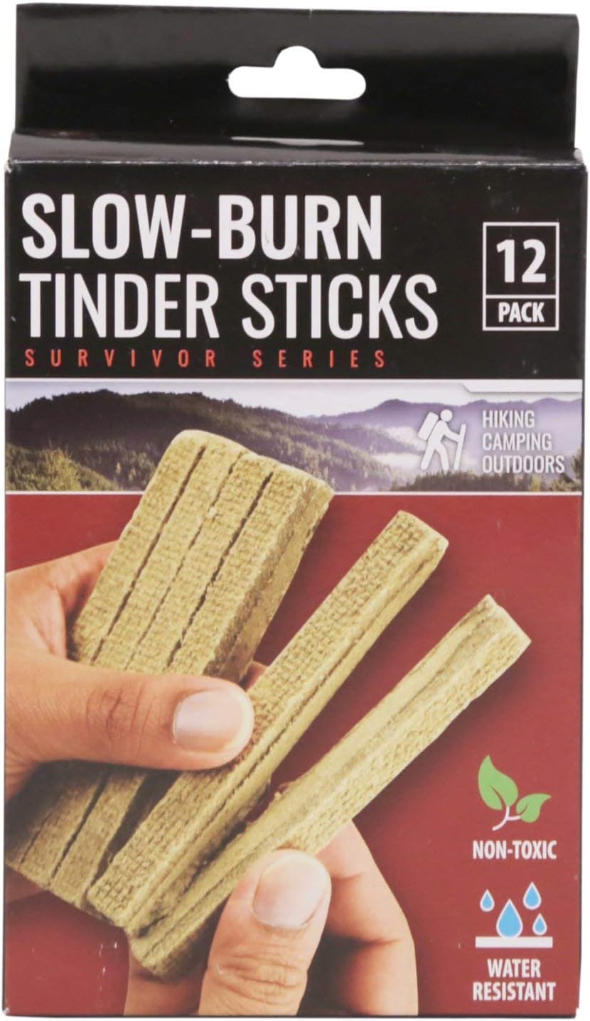 slow burning tinder sticks long lasting