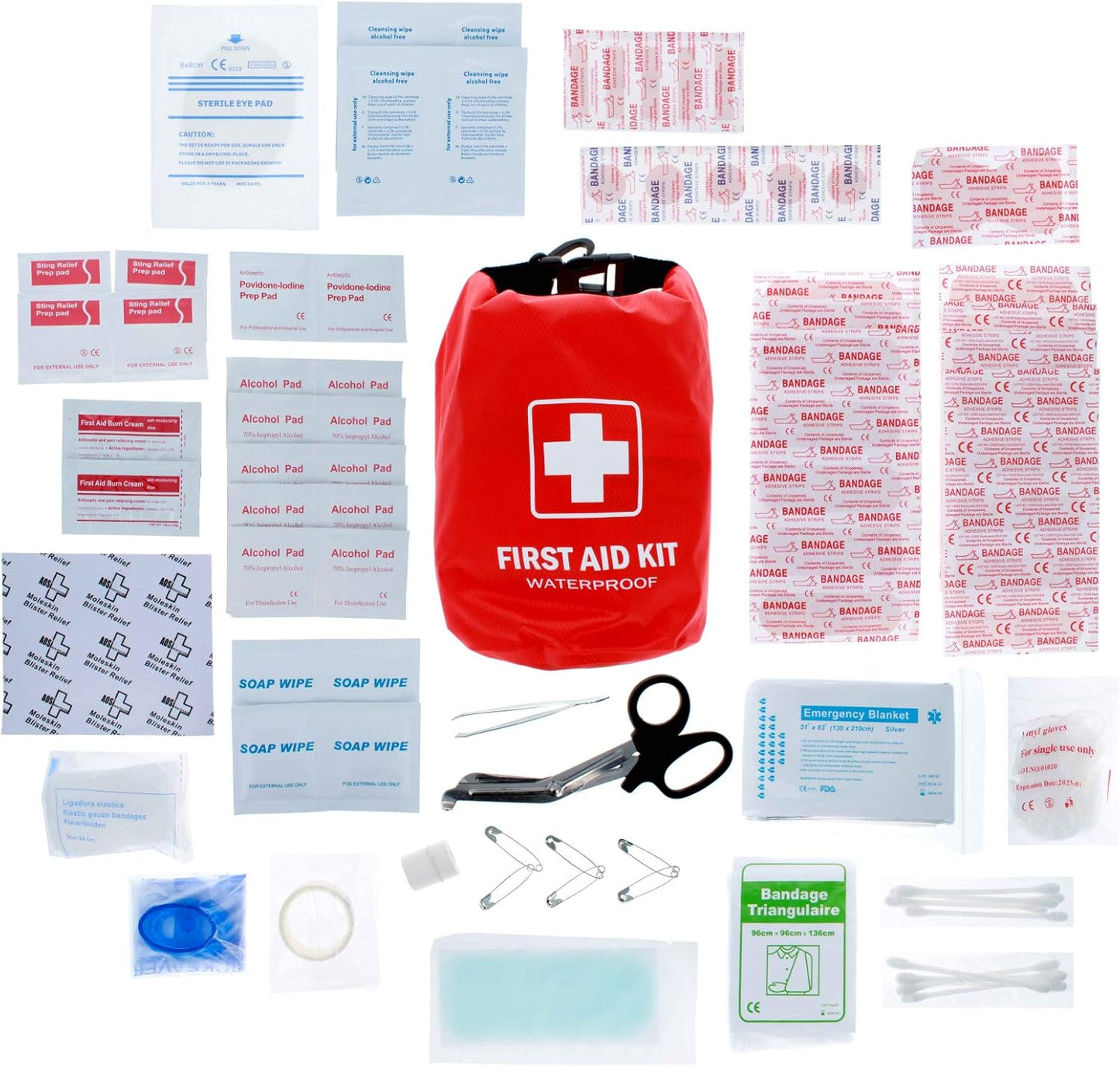 survival first aid kit solo hiking or backpacking