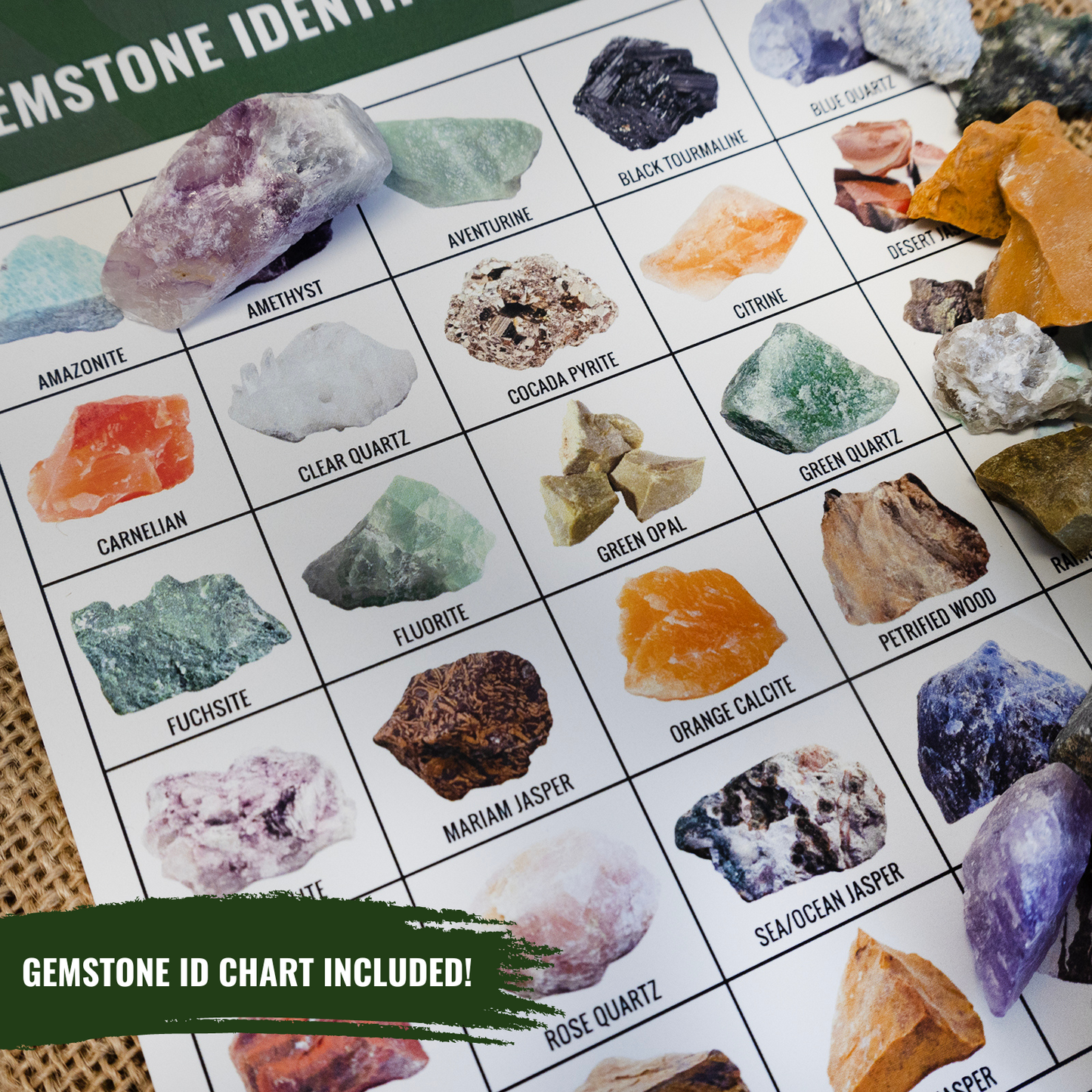 5lb bag of colorful rough brazilian gemstone mix