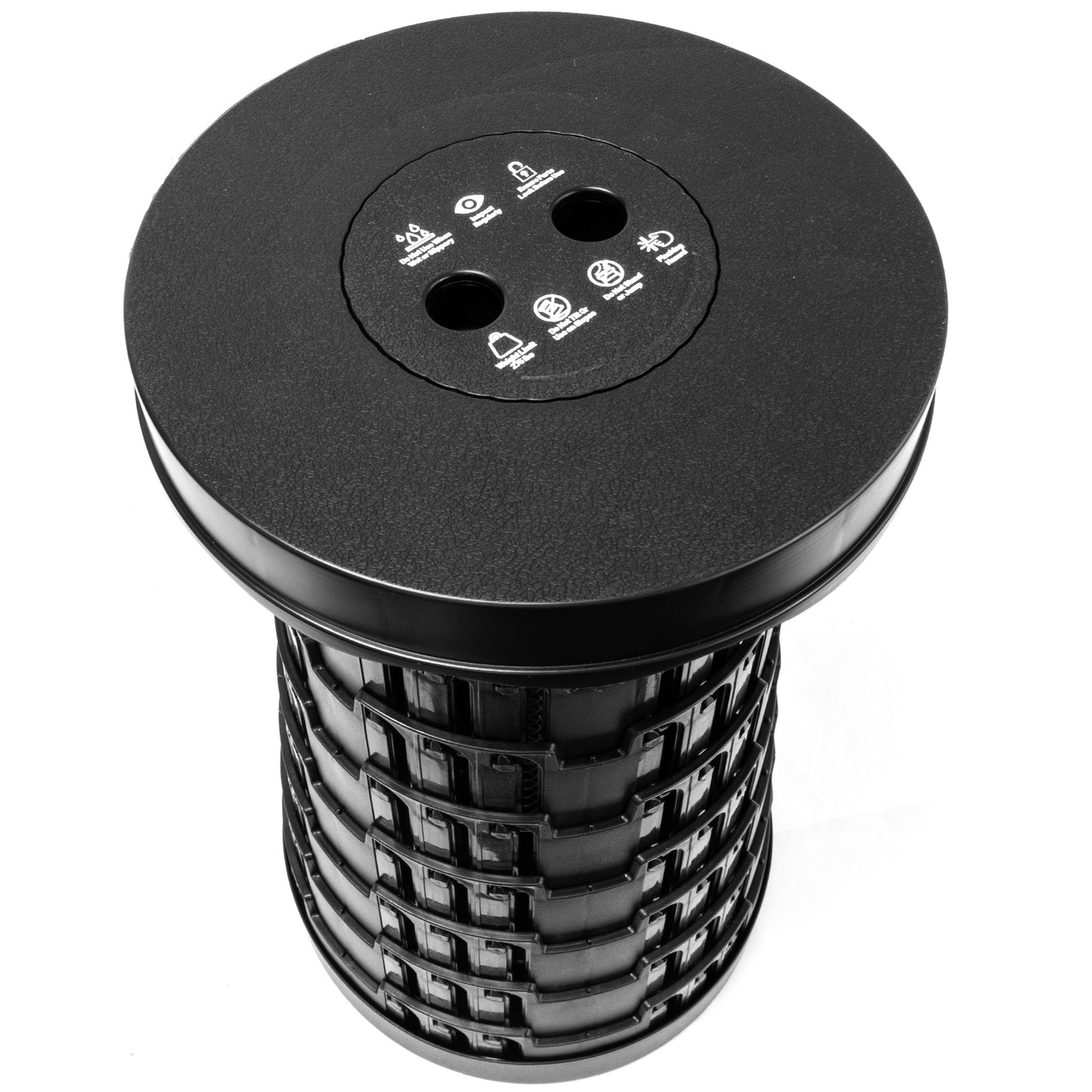 collapsible camping stool relax on the go stool with shoulder strap