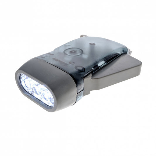 3 LED Bright & Compact Dynamo Powered Flashlight Hiking Camping Gear