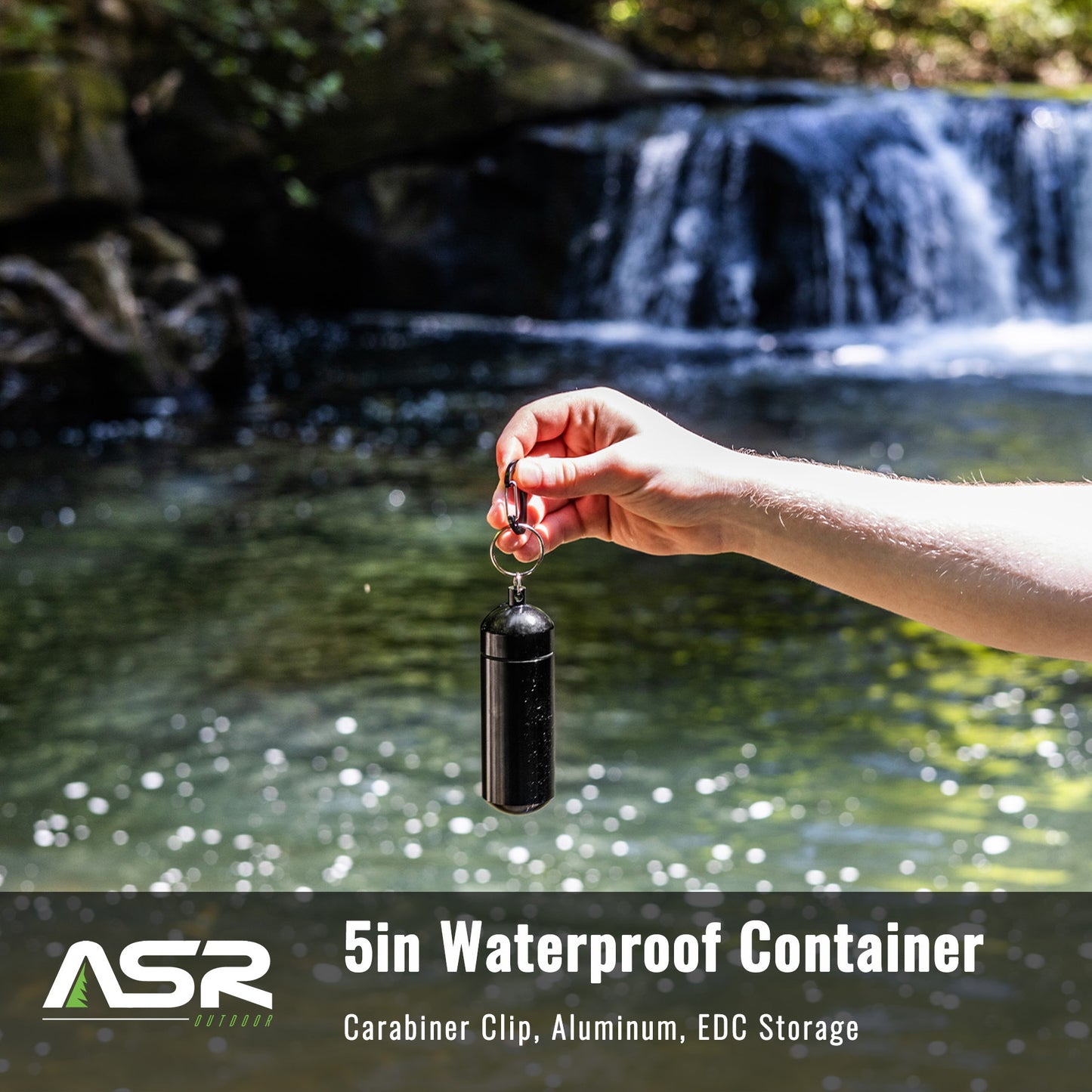 Waterproof aluminum storage containers that fit on your keychain