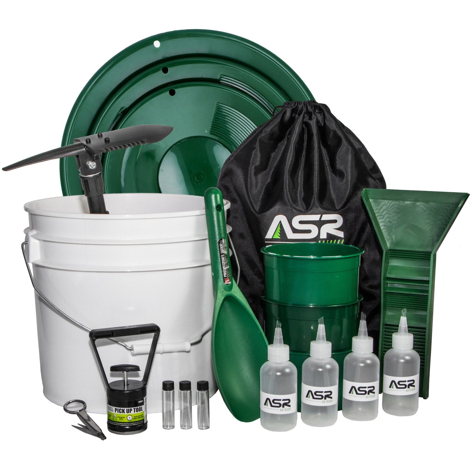 ASR Outdoor Gold Panning Kit Beginner Prospecting Equipment and