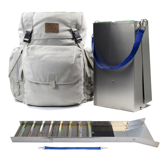 50" sluice box collapsible for hiking