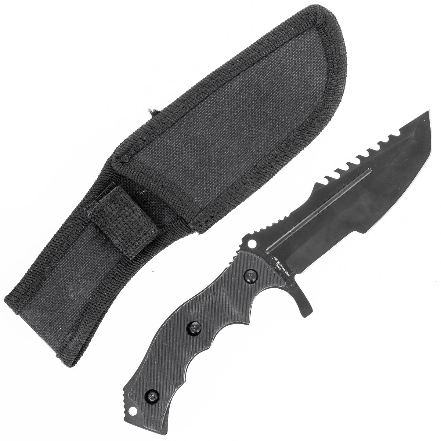 huntsman knife with serrated edge and guard csgo knife