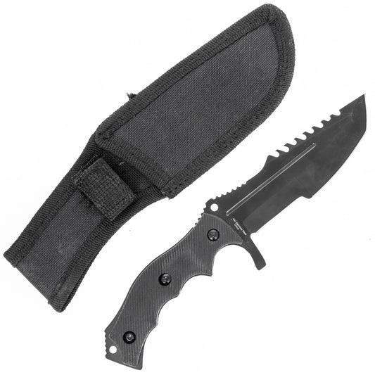 huntsman knife with serrated edge and guard csgo knife