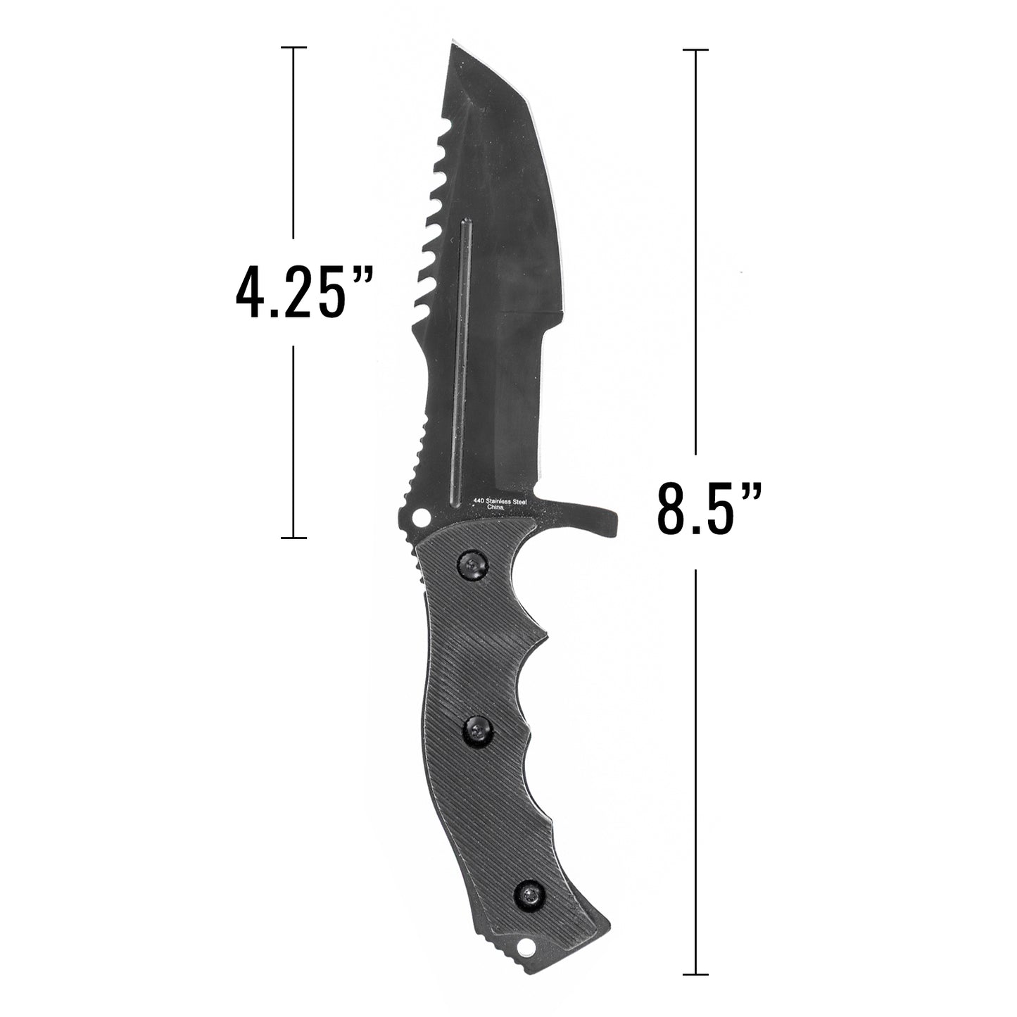 huntsman knife with serrated edge and guard csgo knife