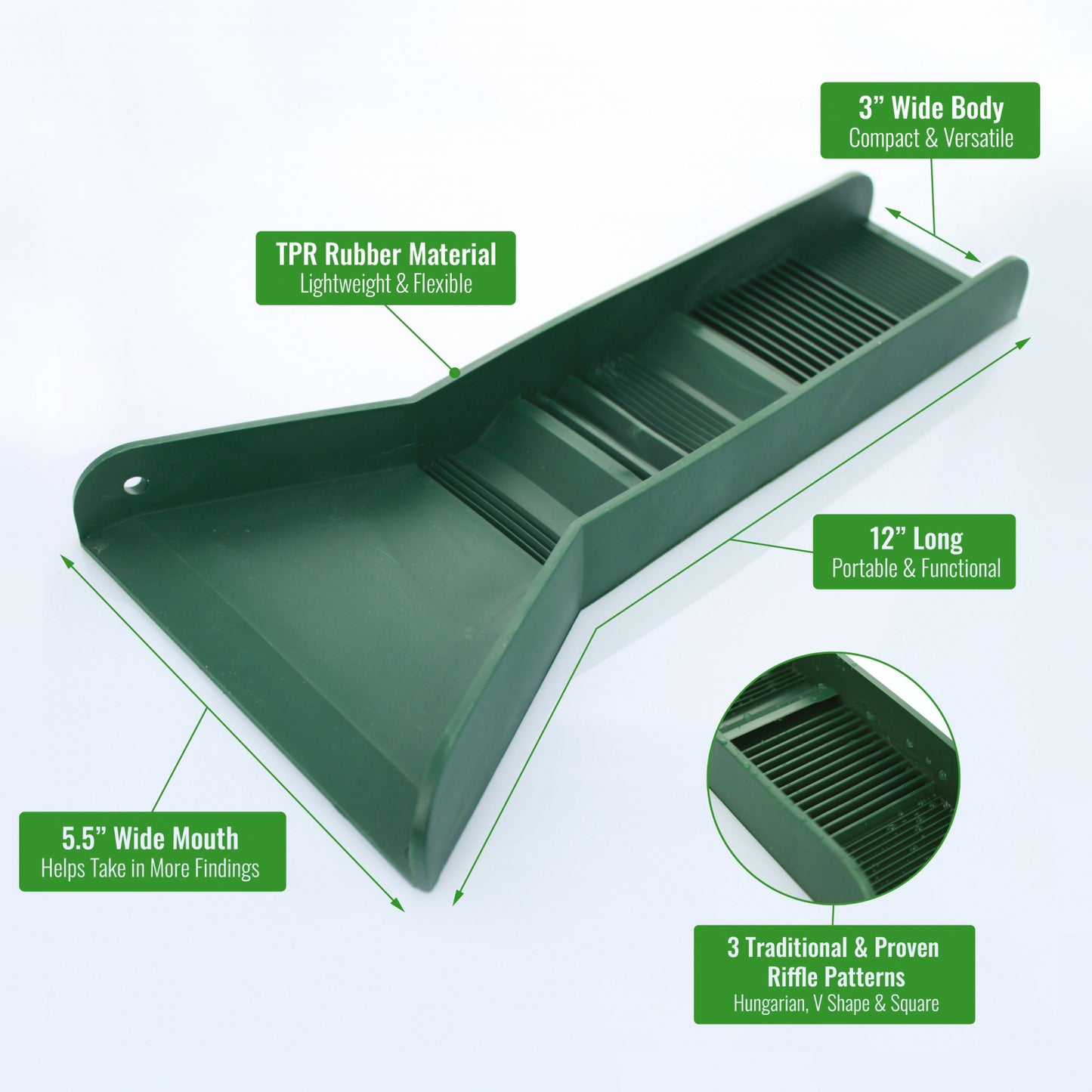 gold panning kit with mini sluice box and backpack