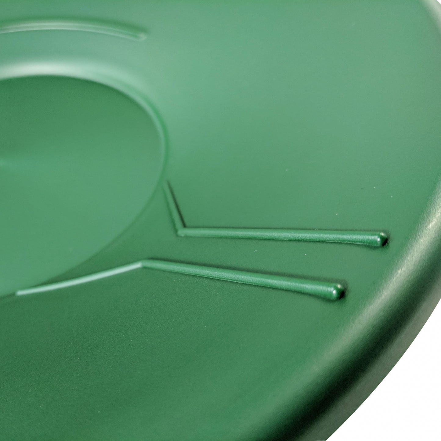 prospectors pan 14 inch riffled gold pan with water guide