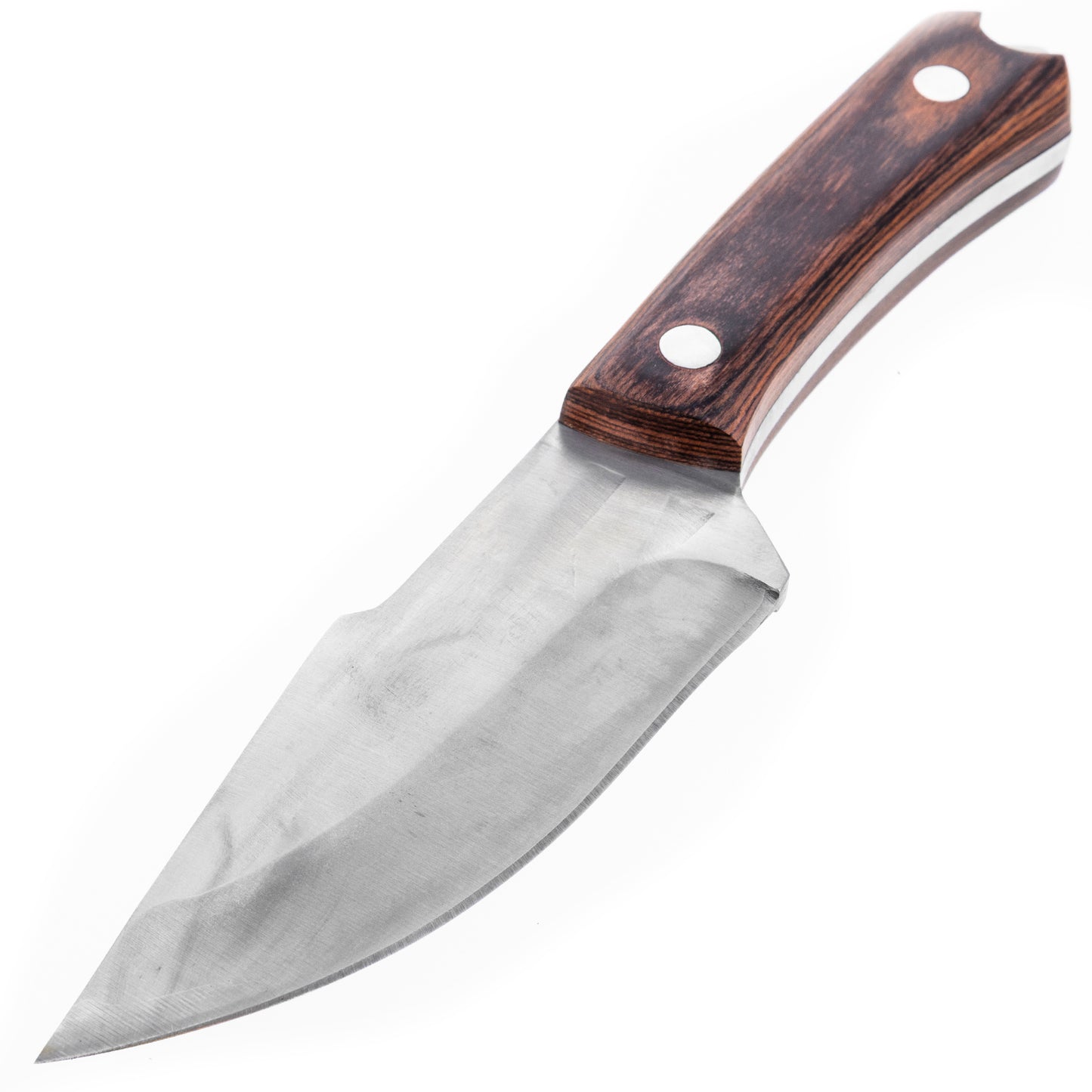 harpoon hunting knife with short blade full tang fixed blade 8 inches