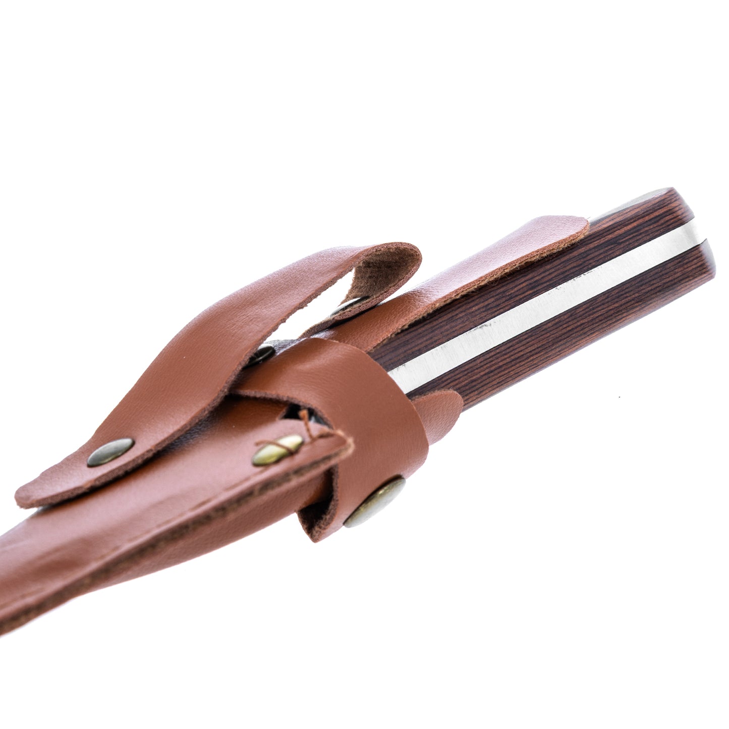 harpoon hunting knife with short blade full tang fixed blade 8 inches