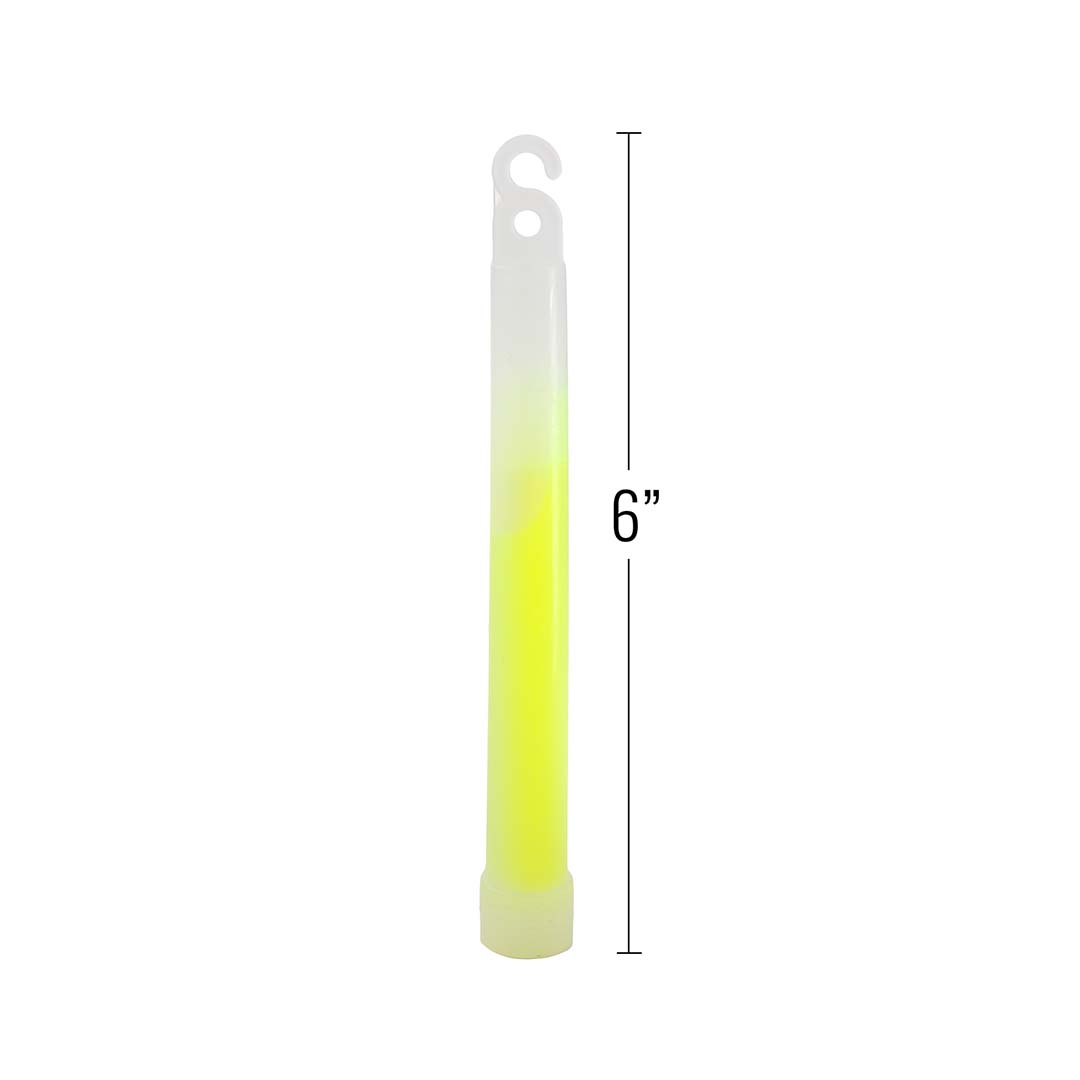 emergency glow sticks bright yellow for being more visible during the night