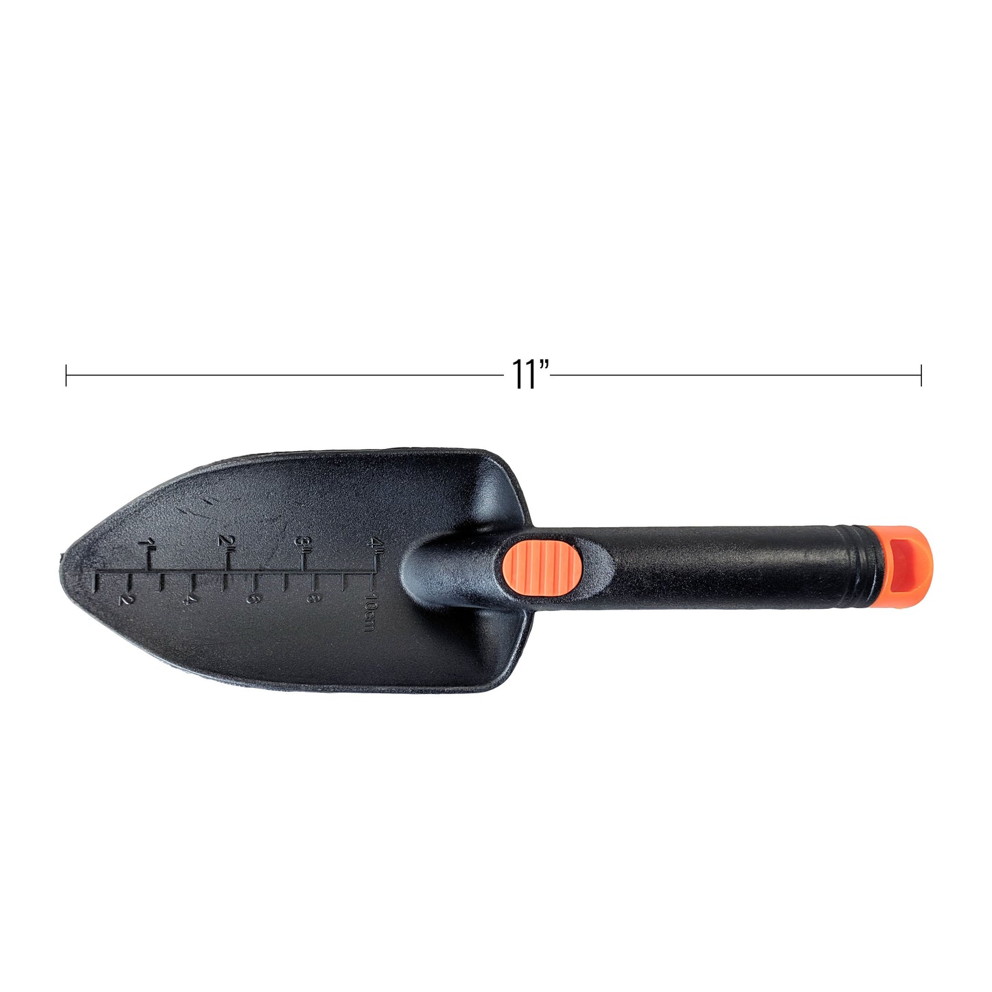 orange and black trowel size chart