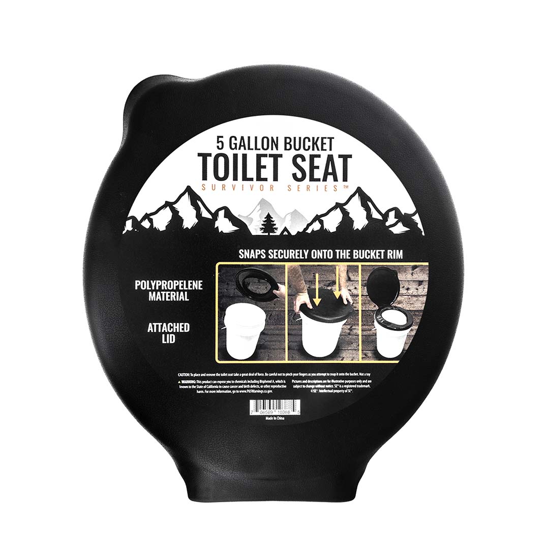 traveling, camping or anywhere else where you need a portable toilet seat for a 5 gallon bucket