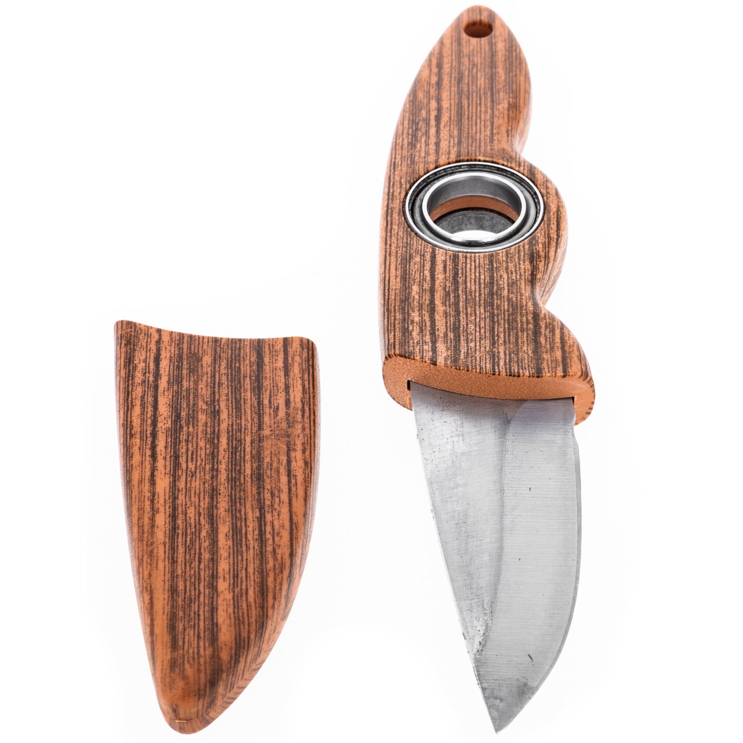 Spinning blade tricking hunting knife