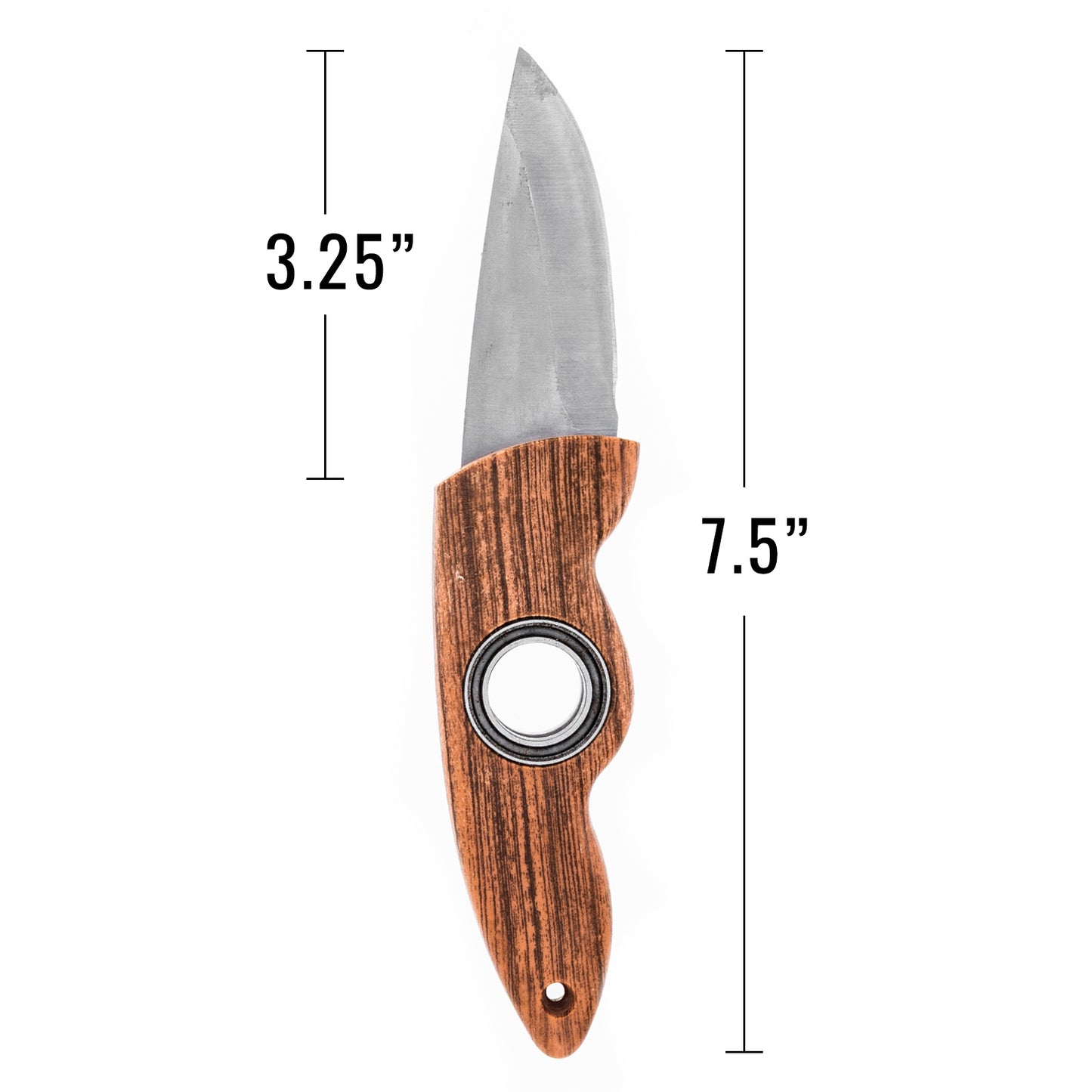 fun spin bearing knife with sheath spinner