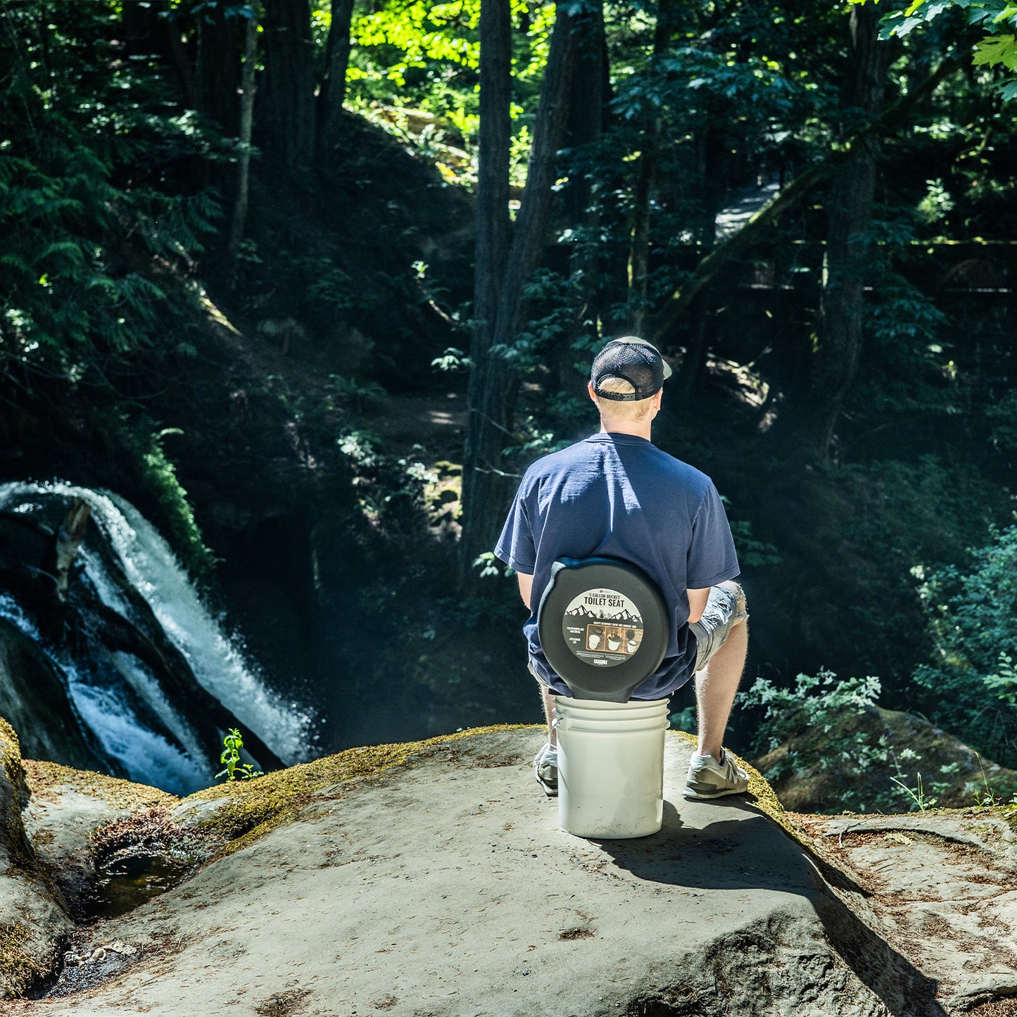 traveling, camping or anywhere else where you need a portable toilet seat for a 5 gallon bucket