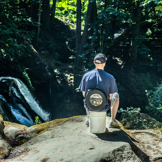 traveling, camping or anywhere else where you need a portable toilet seat for a 5 gallon bucket