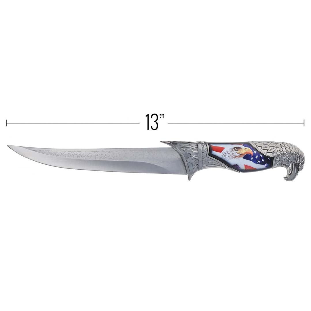 Wildlife Collectors Hunting Knife with Decorative Scabbard, Sleeve and Animal Head (15 Styles)