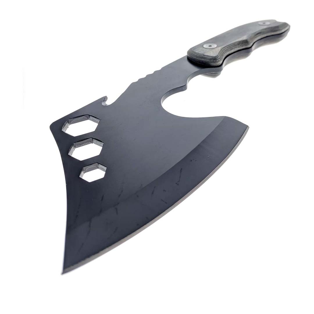 buckshot camping axe a one handed paracord axe