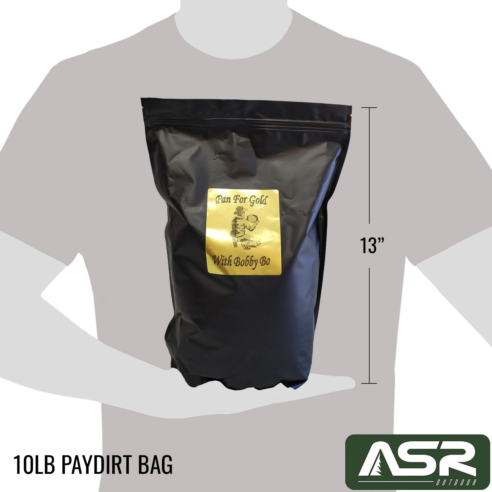 24pc gold panning kit with 5 gallon bucket and 10lbs of gold paydirt from bobbybo
