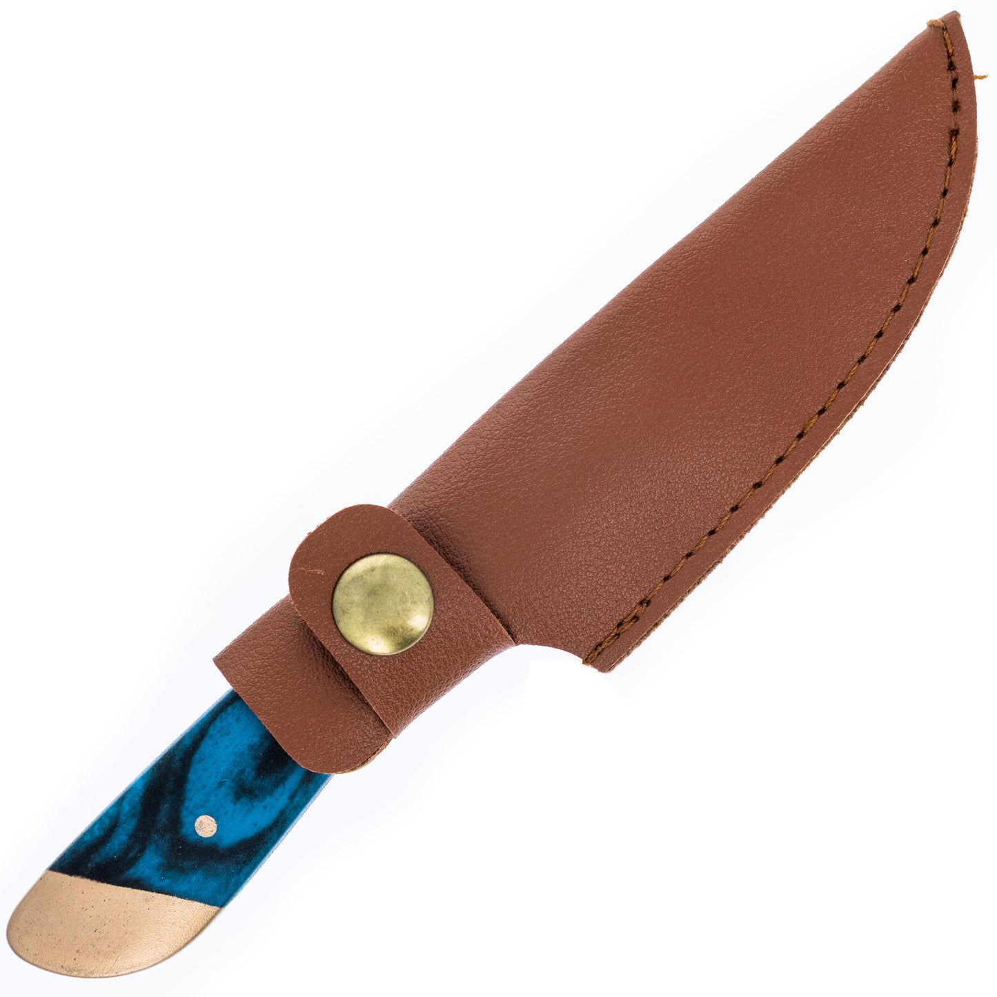 small and precise hunting knives multiple colored handles with sheath