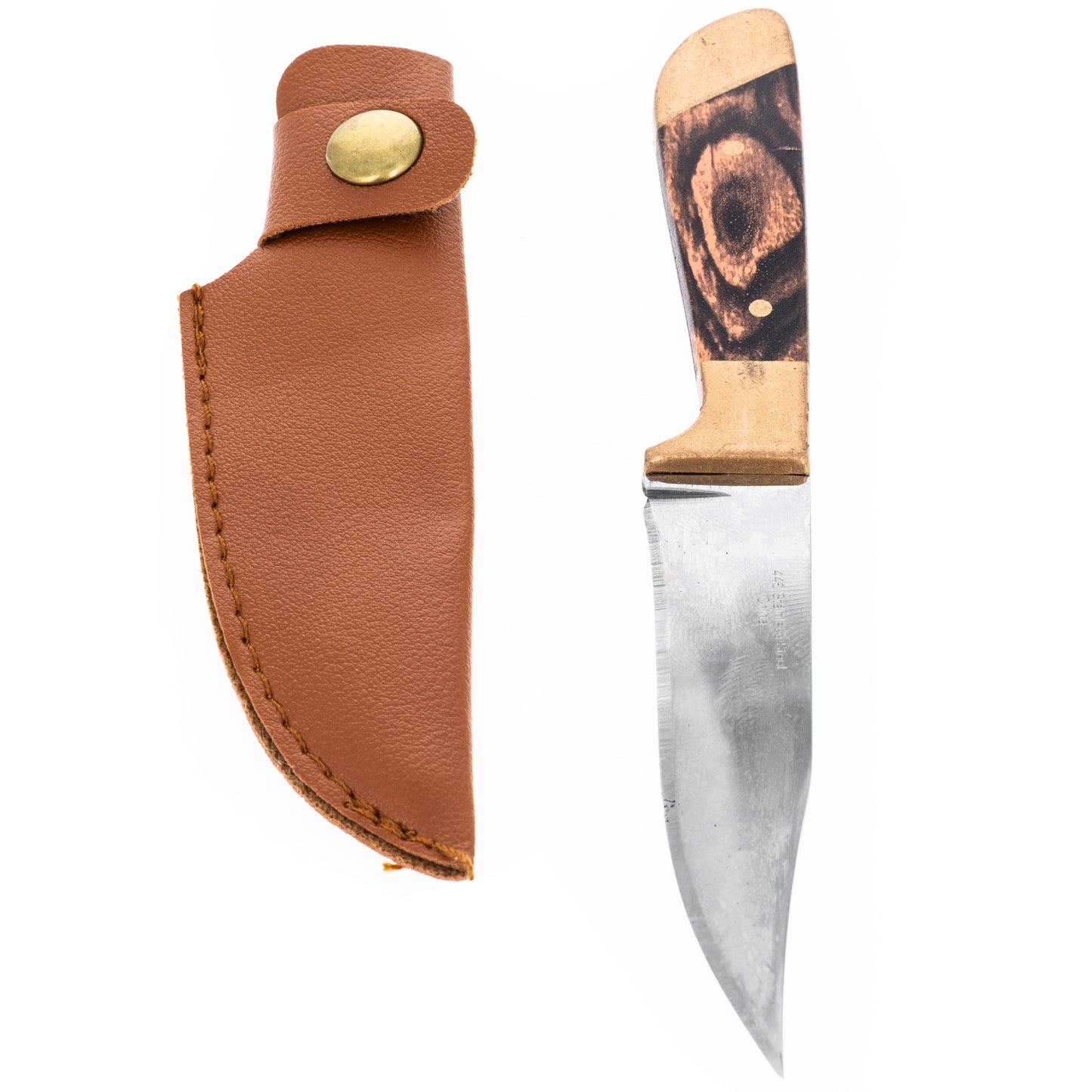 small and precise hunting knives multiple colored handles with sheath