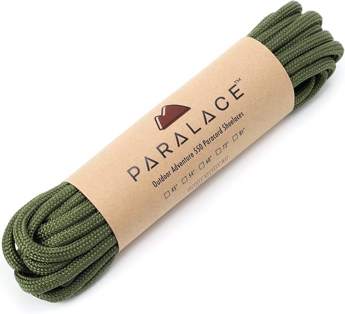 paracord shoe laces for traveling and hiking
