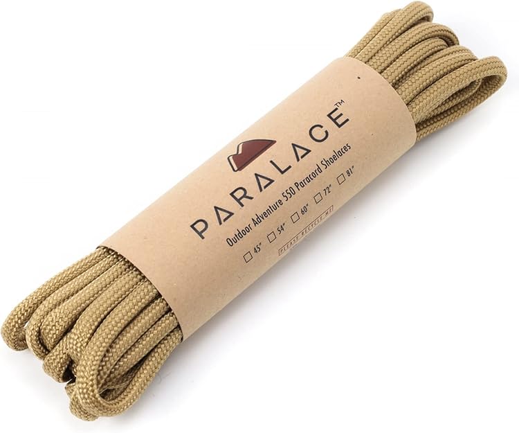 paracord shoe laces for traveling and hiking