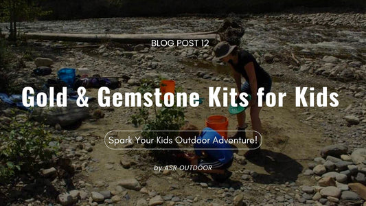 Kids outdoor activities Educational activities for kids Beginner Gold Panning and Gemstone Kits