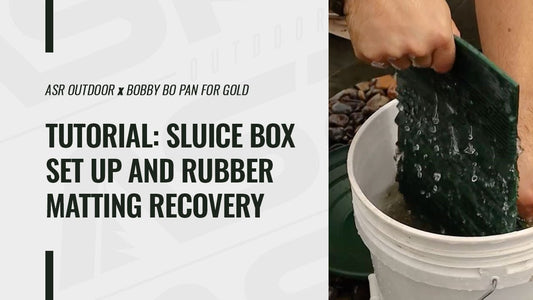 Sluice Box Setup Basics & Rubber Matting Cleanup