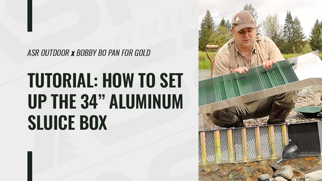ASR Outdoor 34-Inch Aluminum Sluice Box Setup