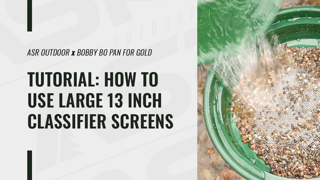 How to Use 13-Inch Bucket Classifier Sifting Pans